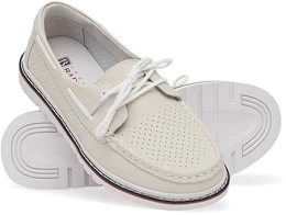 Женские бежевые топсайдеры Baden