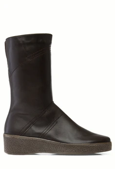 Женские коричневые полусапоги Romer (Натуральная шерсть)