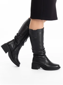 Женские черные сапоги Baden (Натуральный мех)