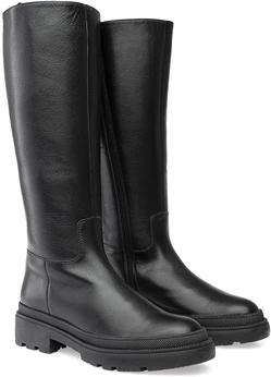 Женские черные сапоги Janita (Натуральный мех)