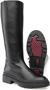 Женские черные сапоги Janita (Натуральный мех)