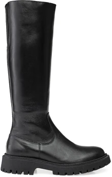 Женские черные сапоги Romer (Натуральный мех)