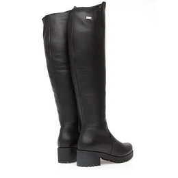 Женские черные ботфорты Janita (Натуральный мех)