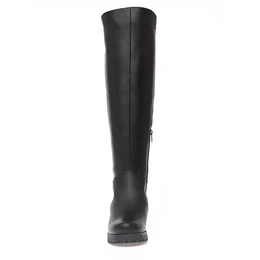 Женские черные ботфорты Janita (Натуральный мех)