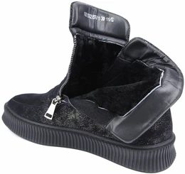 Женские черные ботинки Balex (Натуральный мех)