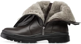 Мужские коричневые сапоги Shoiberg (Натуральная шерсть)