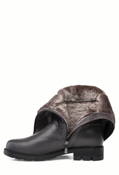 Женские фиолетовые сапоги Francesco Donni (Натуральный мех)