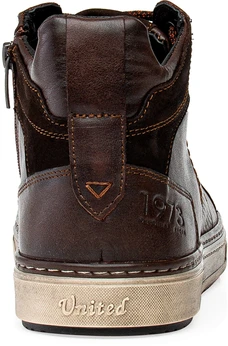 Мужские коричневые ботинки Baden (Натуральная шерсть)