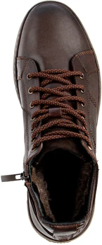 Мужские коричневые ботинки Baden (Натуральная шерсть)