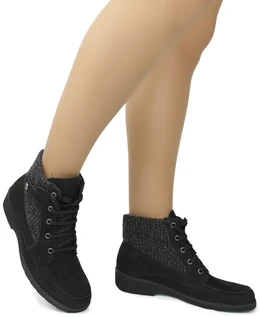 Женские черные ботинки Portania (Байка)