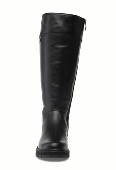 Женские черные сапоги Francesco Donni (Натуральный мех)