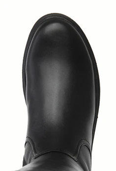 Женские черные сапоги Francesco Donni (Натуральный мех)