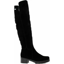 Женские черные ботфорты Janita (Натуральный мех)