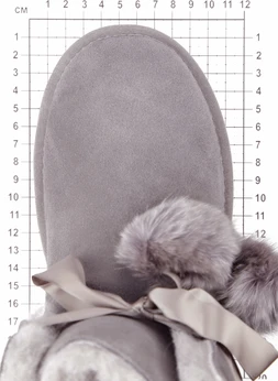 Женские серо-коричневые угги Baden (Натуральная шерсть)