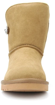 Женские рыжие угги Baden (Натуральная шерсть)