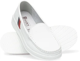 Женские белые мокасины Baden