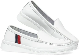 Женские белые мокасины Baden