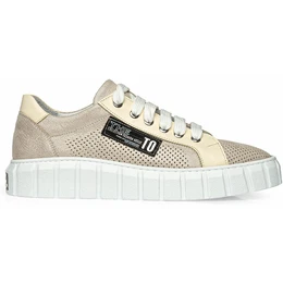 Женские бежевые кеды Ascalini