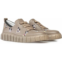 Женские бежевые кеды Ascalini