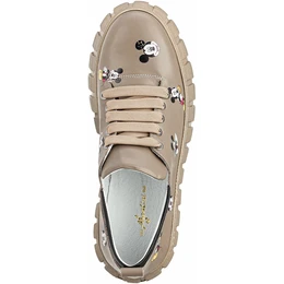 Женские бежевые кеды Ascalini