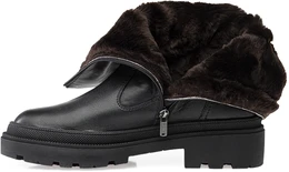 Женские черные полусапоги Janita (Натуральный мех)
