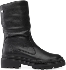 Женские черные полусапоги Janita (Натуральный мех)