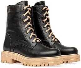 Женские черные ботинки Francesco Donni (Байка)