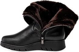 Женские черные сапоги Janita (Натуральный мех)