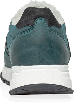 Женские зеленые кроссовки Shoiberg (Натуральная шерсть)