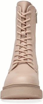 Женские бежевые ботинки Baden (Натуральная шерсть)