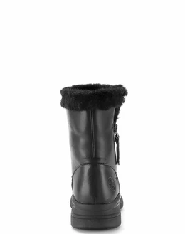 Женские черные полусапоги Rieker (Искусственная шерсть)