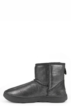 Женские серебряные угги Baden (Натуральная шерсть)