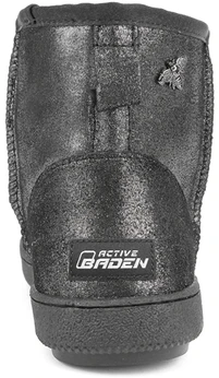 Женские серебряные угги Baden (Натуральная шерсть)