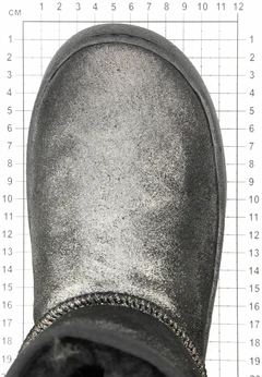 Женские серебряные угги Baden (Натуральная шерсть)