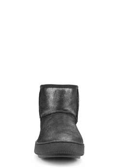 Женские серебряные угги Baden (Натуральная шерсть)