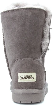 Женские коричневые угги Baden (Натуральная шерсть)