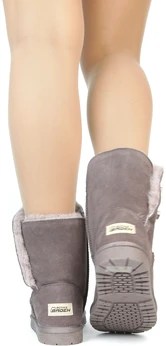 Женские коричневые угги Baden (Натуральная шерсть)