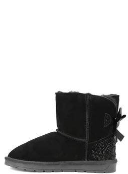 Женские черные угги Baden (Натуральная шерсть)