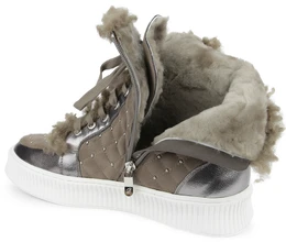 Женские бежевые ботинки Balex (Натуральный мех)