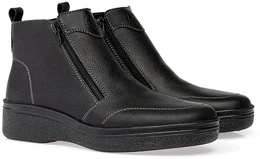 Мужские черные ботинки Rieker (Натуральный мех)