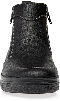 Мужские черные ботинки Rieker (Натуральный мех)