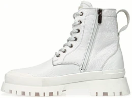 Женские белые ботинки Shoiberg (Натуральная шерсть)