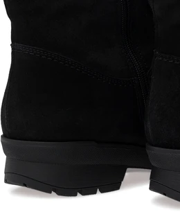 Женские черные полусапоги Janita (Натуральный мех)