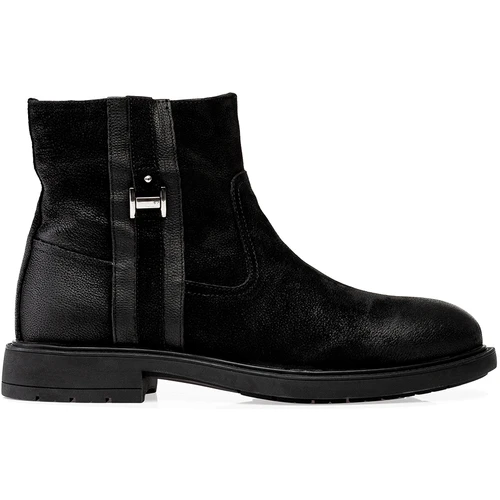 Мужские черные ботинки Roscote (Натуральный мех)