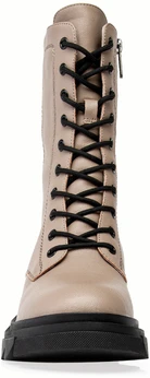 Женские бежевые ботинки Baden (Натуральная шерсть)