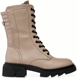 Женские бежевые ботинки Baden (Натуральная шерсть)