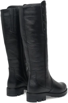 Женские черные сапоги ALEXIA LEVINI (Натуральный мех)