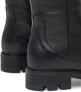 Женские черные сапоги ALEXIA LEVINI (Натуральный мех)