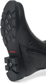 Женские черные сапоги ALEXIA LEVINI (Натуральный мех)