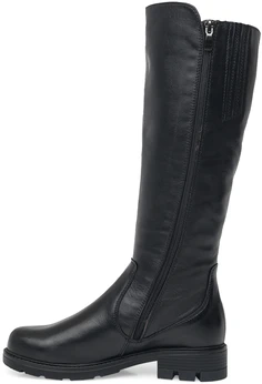 Женские черные сапоги ALEXIA LEVINI (Натуральный мех)